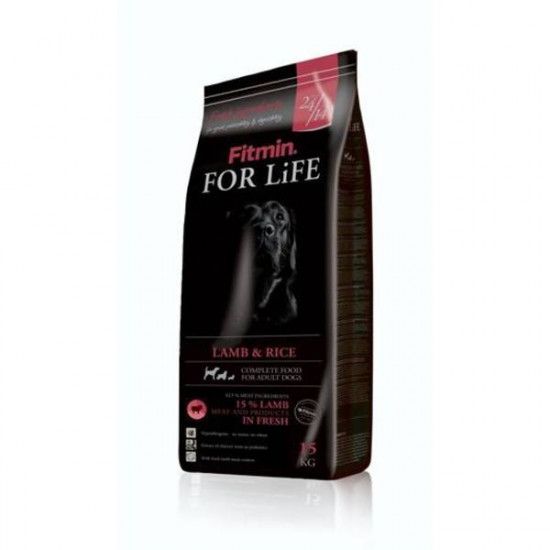 Корм Fitmin For Life Lamb&Rice для взрослых собак всех пород с ягненком и рисом