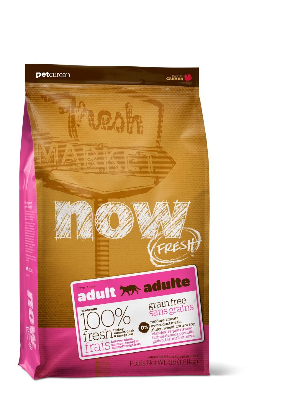 Корм NOW Fresh Grain Free Adult Cat беззерновой для взрослых кошек с индейкой, уткой и овощами