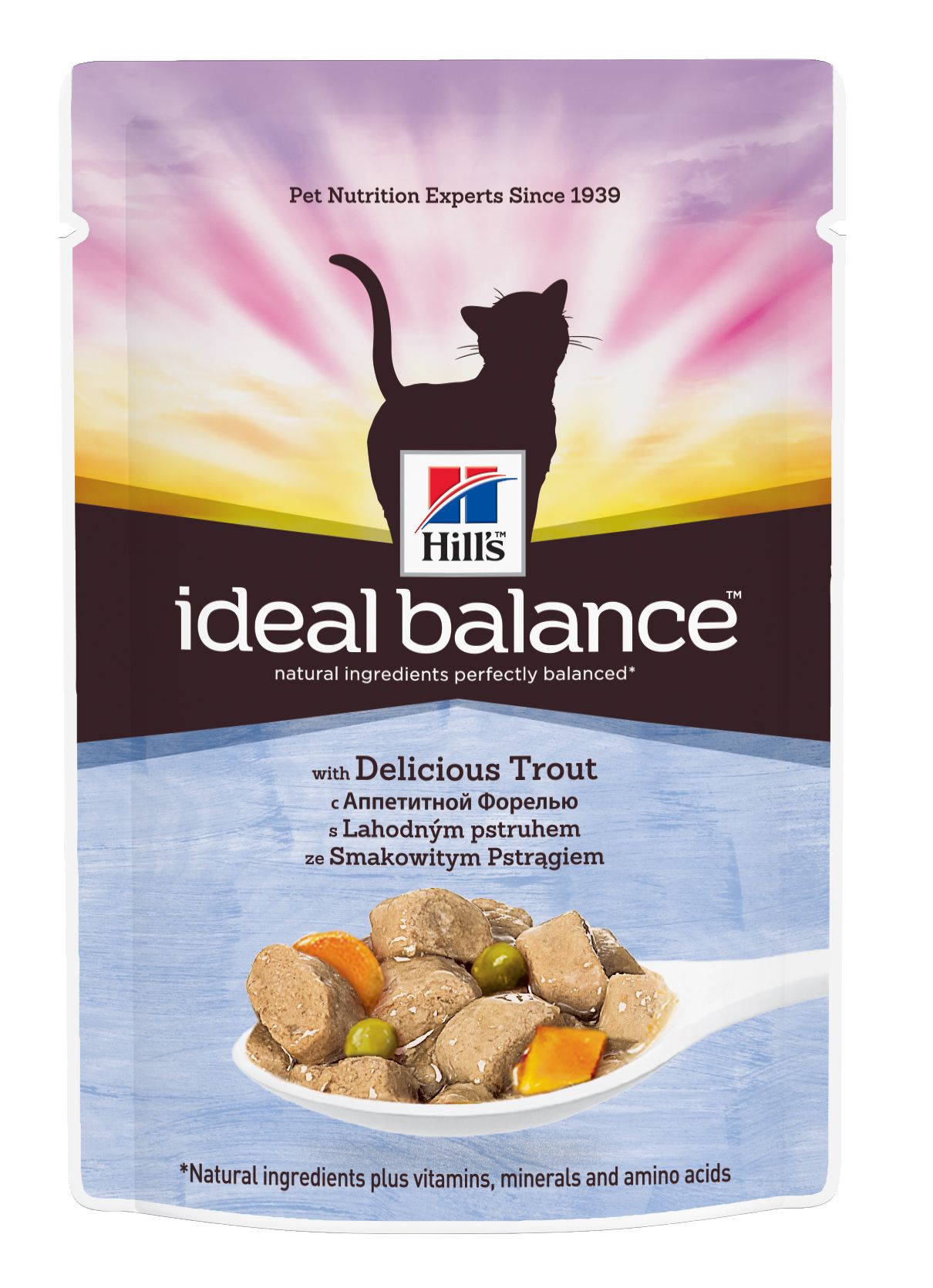 Паучи Hill's Ideal Balance для кошек с аппетитной форелью