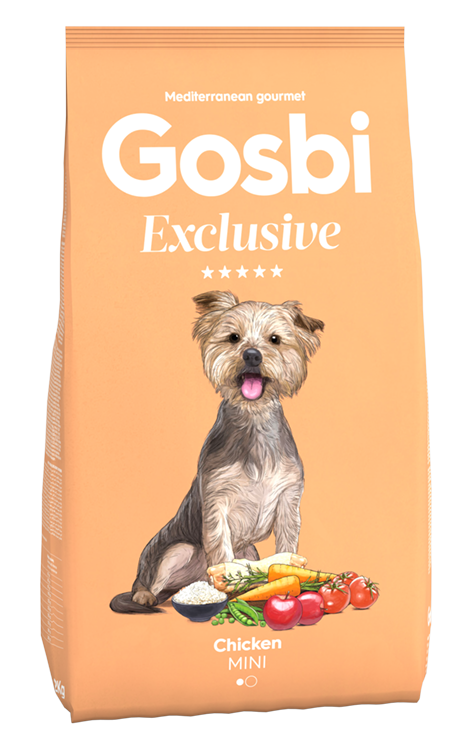 Корм Gosbi Exclusive Low Grain Adult Mini низкозерновой для собак мелких пород с курицей
