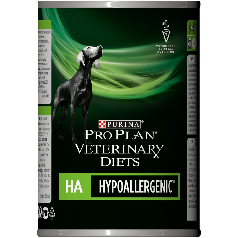 Влажный корм для собак PRO PLAN® VETERINARY DIETS HA Hypoallergenic при ...