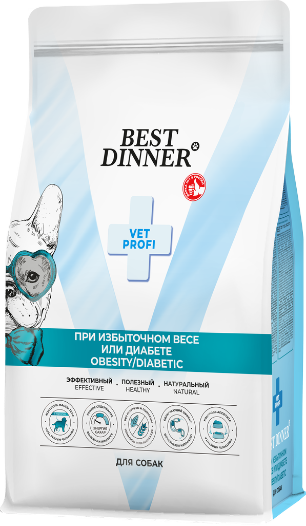 Сухой корм Best Dinner Vet Profi Obesity/Diabetic для собак при диабете или избыточном весе