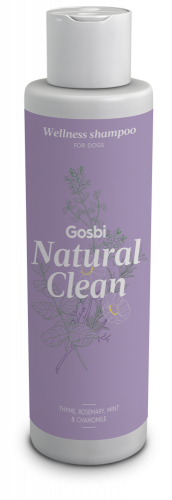 Шампунь GOSBI Natural Clean из натуральных компонентов для собак с поврежденной и чувствительной кожей