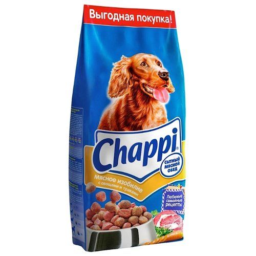 Корм Chappi для собак. Мясное изобилие с овощами и травами