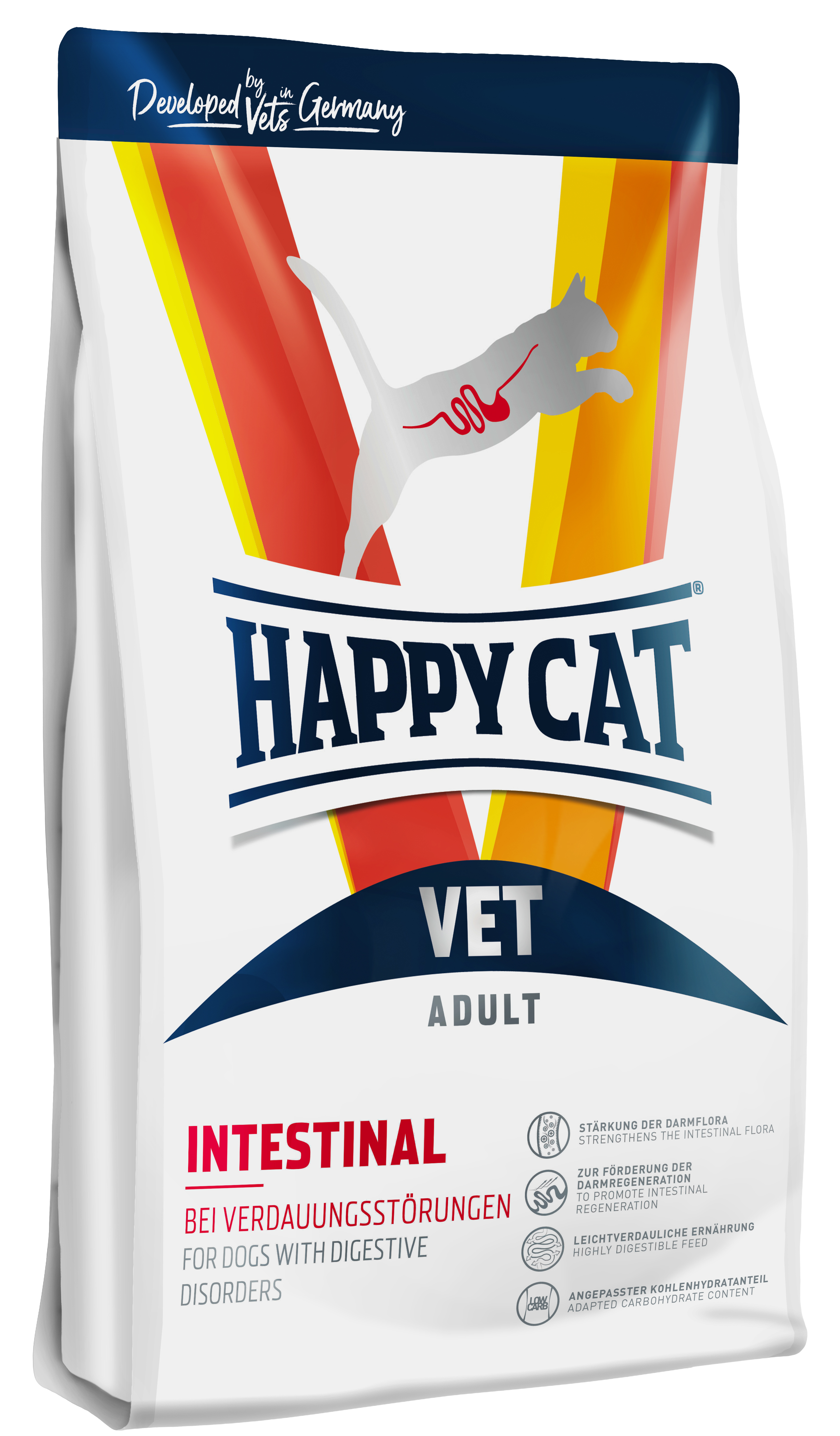 Корм Happy Cat Vet Intestinal для кошек. При острых или хронических заболеваниях ЖКТ