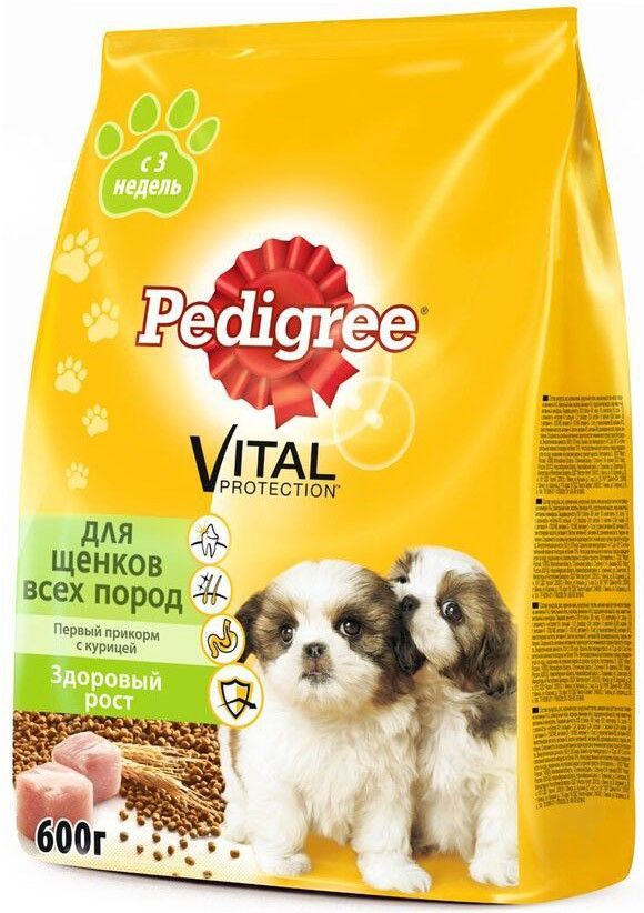 Корм Pedigree "Первый прикорм" для щенков с 3 недель с курицей