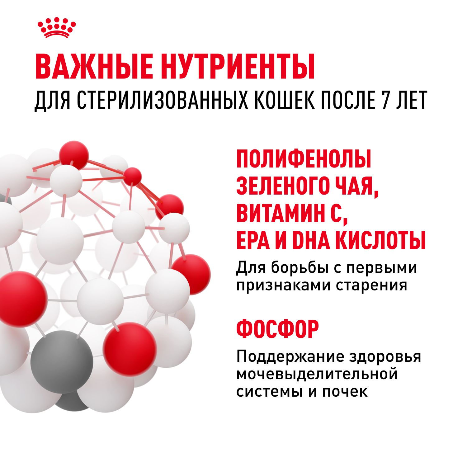 Корм для стерилизованных кошек Royal Canin Sterilised 7+ Корм сухой сбалансированный