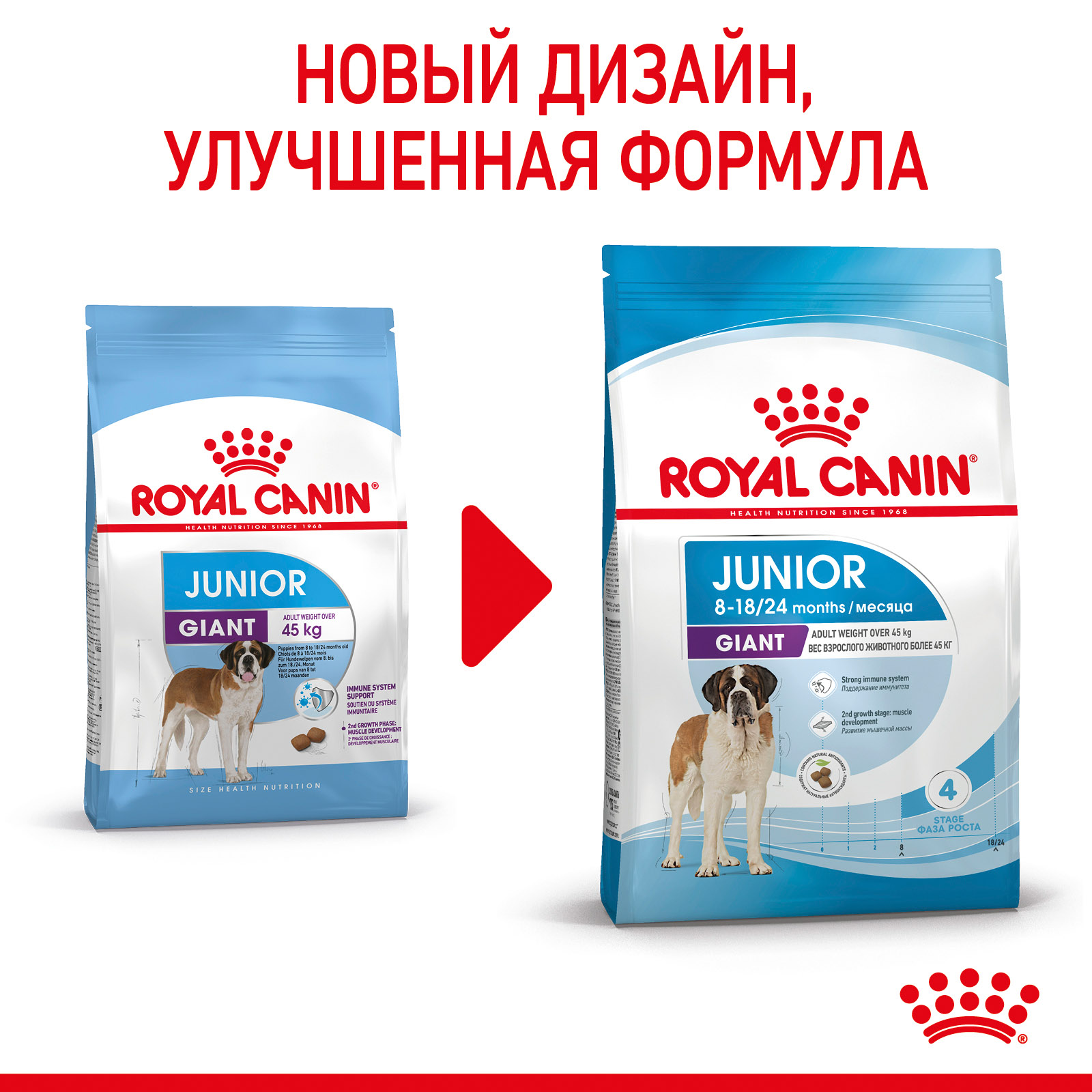 Корм Royal Canin Giant Junior для щенков гигантских пород, с 8 месяцев