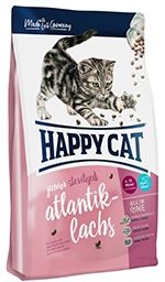 Корм Happy Cat Supreme Fit&Well Junior Sterilised Атлантический лосось для стерилизованных котят
