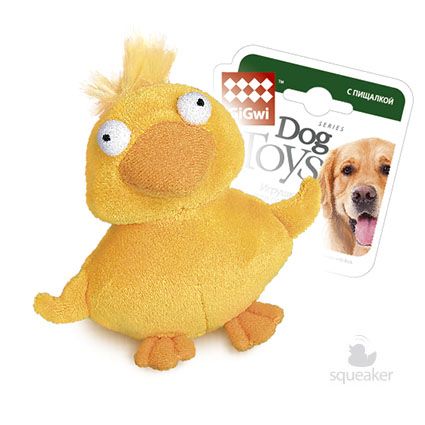 Игрушка Gigwi Утка с пищалкой (11 см)