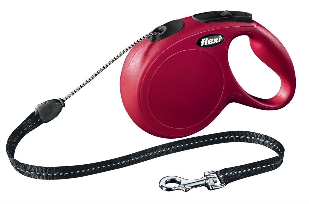 Рулетка-трос Flexi New Classic Medium Red 8 метров для собак до 20 кг