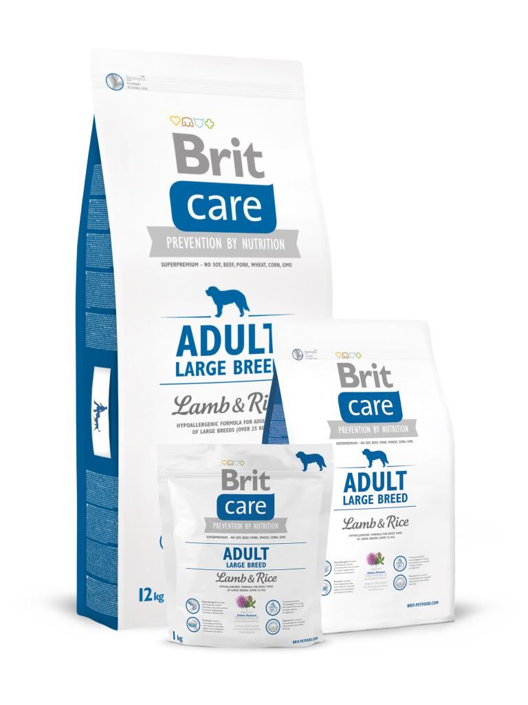 Корм Brit Care Adult Large Breed Lamb&Rice для собак крупных пород от 25 кг с ягненком и рисом