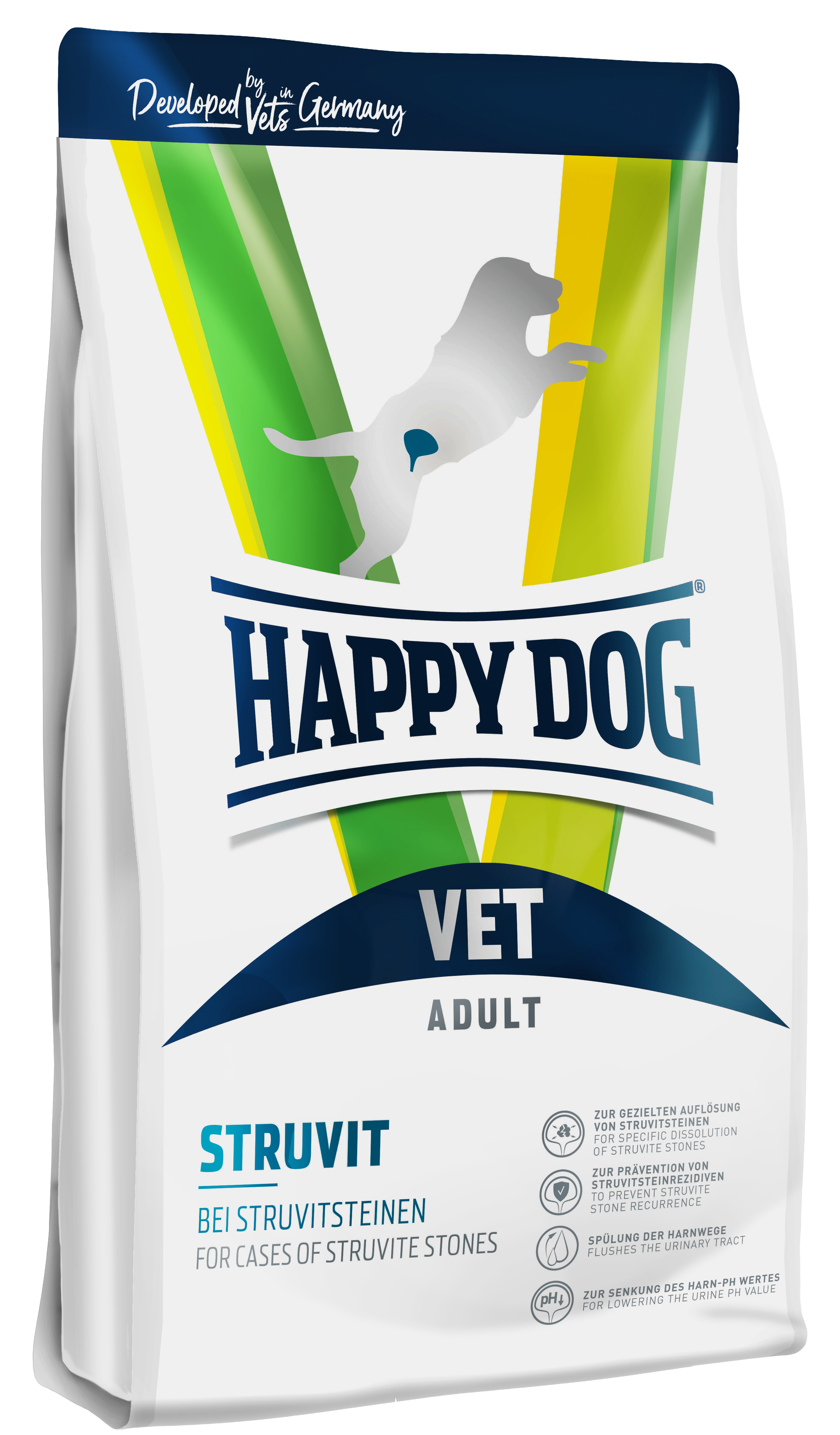 Корм Happy Dog Vet Struvit для собак. Ветеринарная диета для растворения струвитных камней