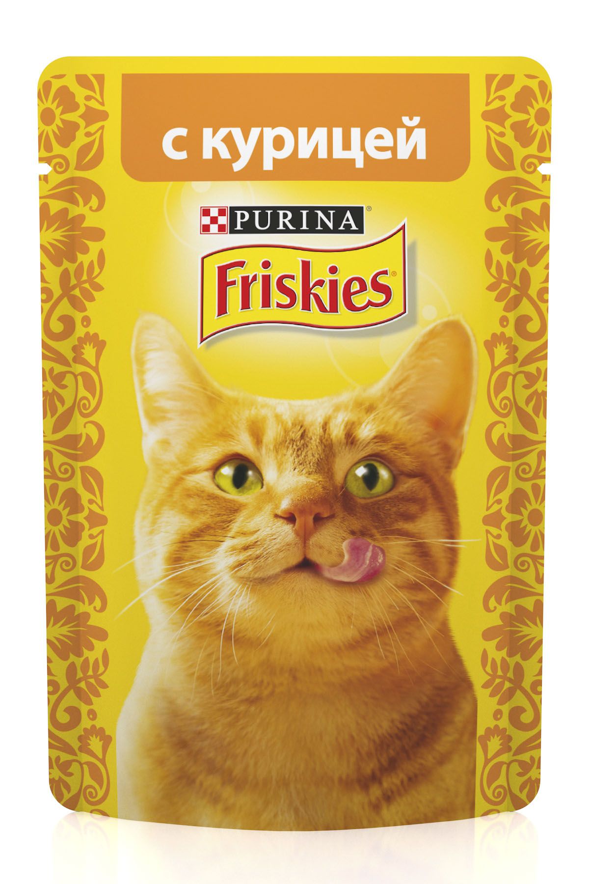Паучи Friskies для кошек с курицей в подливе