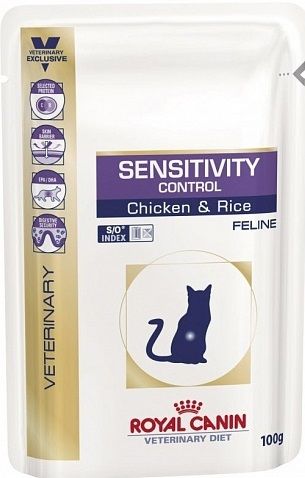 Паучи Royal Canin Sensitivity Control для кошек при пищевой аллегии и непереносимости с курицей