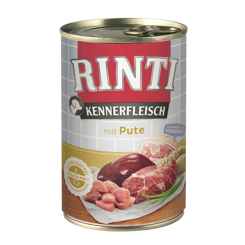 Консервы Rinti Kannerfleisch Adult для собак с индейкой