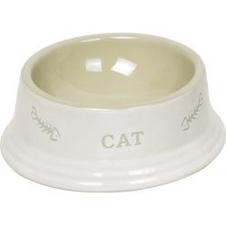 Миска Nobby Cat керамическая белая с рисунком