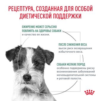 Корм Royal Canin Satiety Small Dog для собак менее 10 кг при ожирении