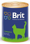 Консервы Brit Premium Beef для кошек с говядиной