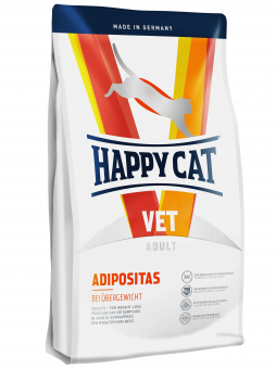 Корм Happy Cat Vet Adipositas для кошек. Ветеринарная диета при избыточном весе