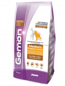 Корм Gemon Puppy Dog Medium для щенков средних пород с курицей и рисом