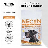 Сухой Корм Necon No Gluten Pesce E Riso для взрослых собак всех пород с белой рыбой и рисом