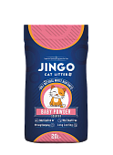 Наполнитель Jingo комкующийся для кошачьего туалета с ароматом детской присыпки