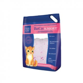 Ароматизированный силикагелевый наполнитель WC Closet Cat для кошачьего туалета