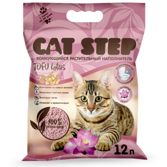 Наполнитель Cat Step Tofu Lotus для кошек впитывающий с ароматом лотоса