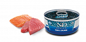 Консервы Farmina N&D Cat Ocean Tuno & Salmon для кошек с тунцом и лососем
