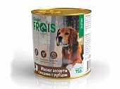 Банки Frais Holistic Dog для собак мясное ассорти с говядиной и рубцом