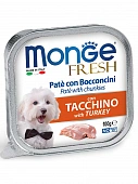 Ламистеры Monge Dog Fresh для собак с индейкой