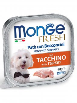 Ламистеры Monge Dog Fresh для собак с индейкой
