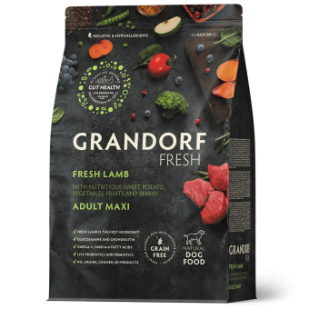 Корм Grandorf Fresh Dog Duck Mini свежее мясо утки с бататом для взрослых собак мелких пород