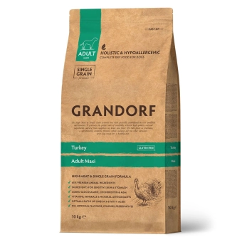 Сухой корм Grandorf Holistic Adult Maxi Turkey для собак крупных пород, индейка