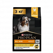 Сухой корм PRO PLAN® для взрослых собак всех пород склонных к избыточному весу и/или стерилизованных, с курицей