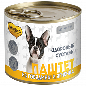 Банки Мнямс для собак всех пород паштет из говядины и ягненка "Здоровые суставы" Банки Мнямс для собак всех пород паштет из говядины и ягненка "Здоровые суставы"