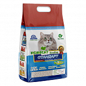 Наполнитель Homecat Ecoline комкующийся для кошачьих туалетов без запаха