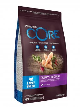 Корм Wellness Core для щенков крупных пород из курицы