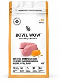 Сухой Корм Bowl Wow для кошек с чувствительным пищеварением полнорационный с индейкой,...