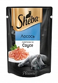 Паучи Sheba для кошек ломтики лосося в соусе Паучи Sheba для кошек ломтики лосося в соусе