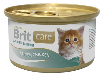 Консервы Brit Care Kitten Chicken для котят с курицей 