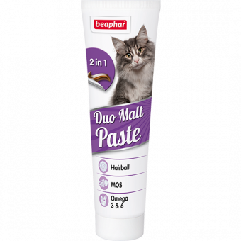 Паста Beaphar Duo Malt Paste для выведения шерсти для кошек