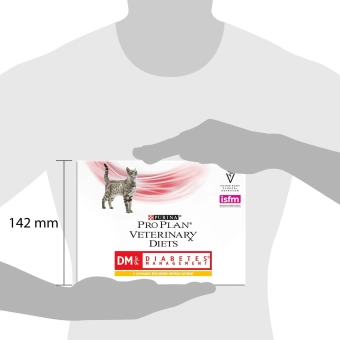Влажный корм для кошек PRO PLAN® VETERINARY DIETS DM ST/OX Diabetes Management при сахарном диабете, с курицей, в соусе