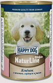 Консервы Happy Dog для щенков и юниоров с ягненком, печенью, сердцем и рисом