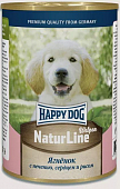 Консервы Happy Dog для щенков и юниоров с ягненком, печенью, сердцем и рисом Консервы Happy Dog для щенков и юниоров с ягненком, печенью, сердцем и рисом