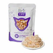 Паучи Brit Care Chicken&Cheese Kitten для котят с курицей и сыром Паучи Brit Care Chicken&Cheese Kitten для котят с курицей и сыром