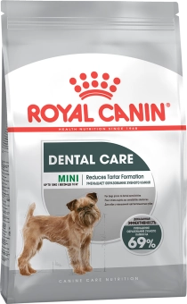 Royal Canin Mini Dental Care корм сухой для собак мелких размеров, предрасположенных к образованию зубного камня