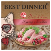 Ламистеры Best Dinner Holistic для стерилизованных кошек мясные волокна в желе с...