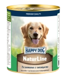 Консервы Happy Dog Natur Line для собак с телятиной и овощами 